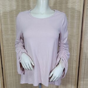 Vince Camuto Light Pink Long Sleeve Top